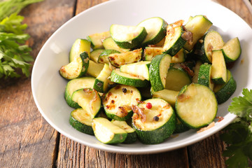 grilled zucchini and herb