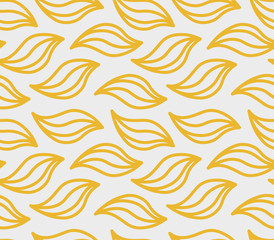 Fototapeta na wymiar yellow elements on gray background, abstract seamless pattern