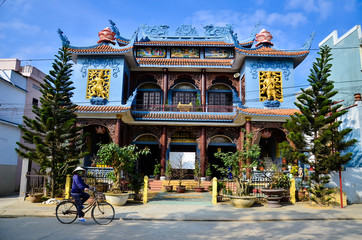 HOI AN, VIETNAM - JANUARY 11, 2014: Hoi An old town. Hoi An is a popular tourist destination of...