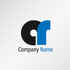 Initial Letter AR Logo Template Vector Design