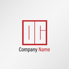 Initial Letter OC Logo Template Vector Design