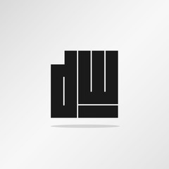Initial Letter DW Logo Template Vector Design