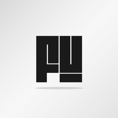 Initial Letter FU Logo Template Vector Design
