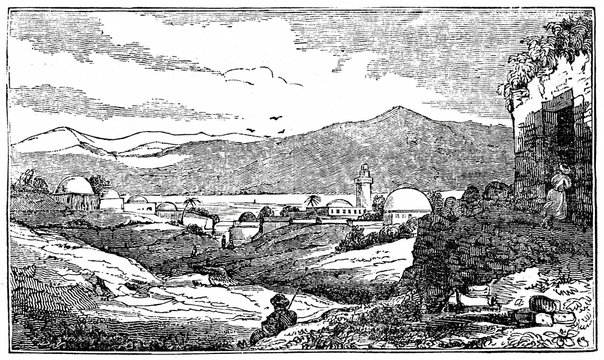 Bethany (Al-Eizariya), Palestinian city in West Bank (from Das Heller-Magazin, March 29, 1834)