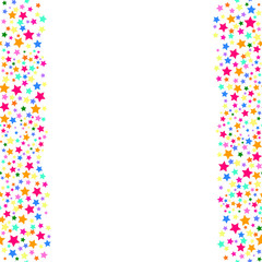 Abstract geometric seamless pattern. Colored stars. Frame . Vector illustration.