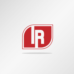 Initial Letter IR Logo Template Vector Design