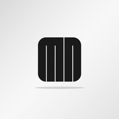 Initial Letter MN Logo Template Vector Design