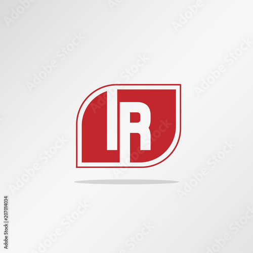 Initial Letter Ir Logo Template Vector Design Stock Image And