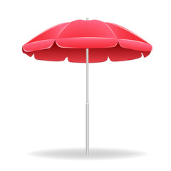 Beach umbrella. Sun protection. vector illustration