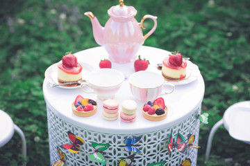 Spring Tea Party Table for Girls