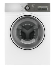 modern washing machine isolated on white background