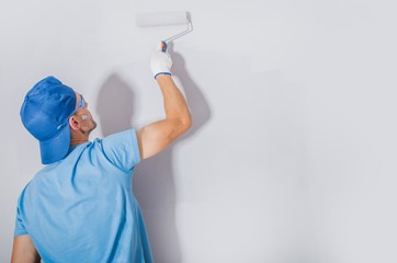 Men Painting His Apartment