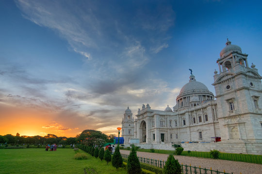 Sunrise at Victoria Memorial, Kolkata