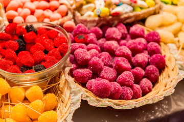 Traditional sweets at Corpus Christi celebration in Ecuador