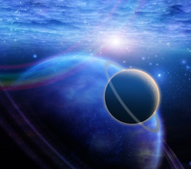 Obraz na płótnie Canvas Atmosphere and planets