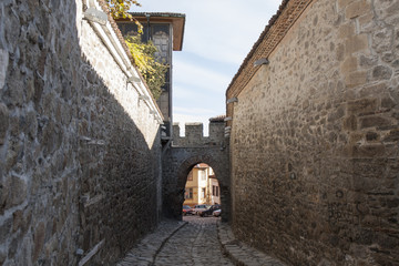 PLOVDIV, BULGARIA - NOVEMBER 09, 2015: old buikldings in histori