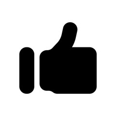 Simple like icon. Social symbol