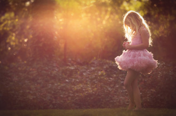 Fototapeta premium Backlight Ballerina