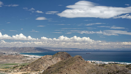 Fototapeta na wymiar View of the coastline in southern Spain