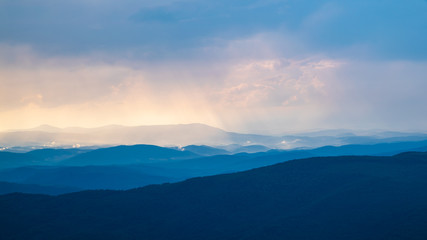 the peaks of the mountains are beautiful nature 
