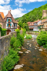 Fototapeta na wymiar view on Kaysersberg village, Alsace, France