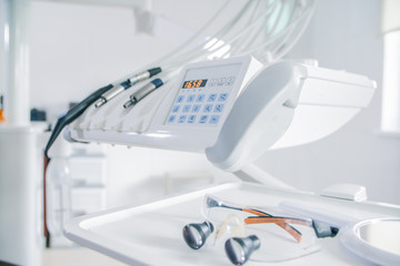 Fototapeta na wymiar tools of a dentist in a medical office