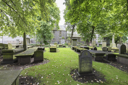 The Kirk Of Saint Nicholas Uniting Cemetary In Aberdeen, United Kingdom.