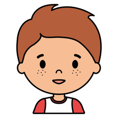 little boy son character vector illustration design