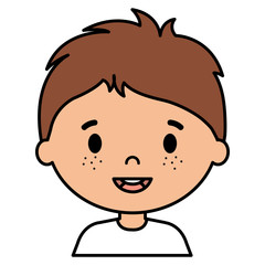 little boy son character vector illustration design