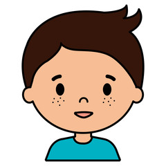 little boy son character vector illustration design