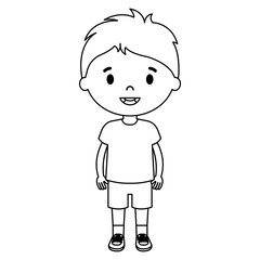 little boy son character vector illustration design