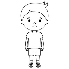 little boy son character vector illustration design