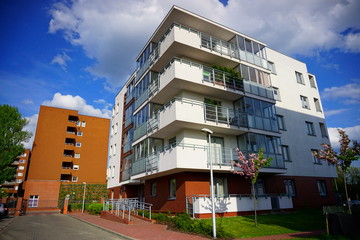 New modern housing estate in Lodz - Typical housing
