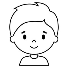 Obraz na płótnie Canvas little boy son character vector illustration design