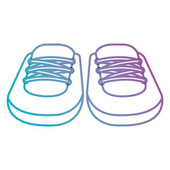 pair shoes baby icon vector illustration design