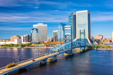 Fototapeta na wymiar Jacksonville, Florida, USA Skyline