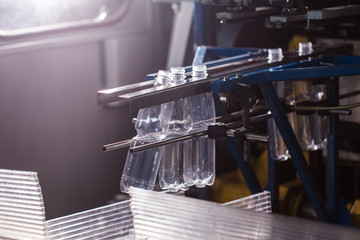 Close up from a bottle industry