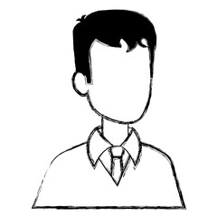 businessman avatar character icon vector illustration design