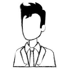 businessman avatar character icon vector illustration design