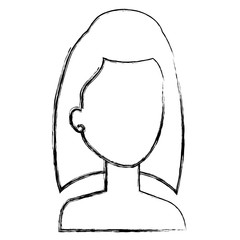 beautiful and young woman shirtless character vector illustration design