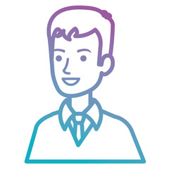 businessman avatar character icon vector illustration design