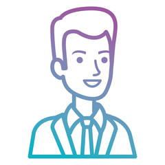 businessman avatar character icon vector illustration design
