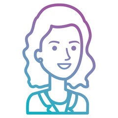 businesswoman avatar character icon vector illustration design