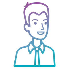 businessman avatar character icon vector illustration design