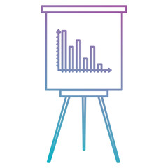 paperboard training with statistics vector illustration design