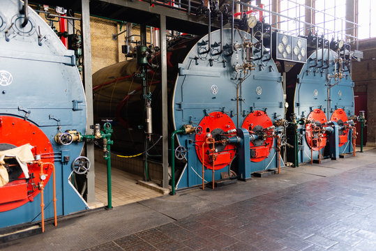 The ir D.F. Wouda pumping station in Tacozijl, Friesland, The Netherlands.