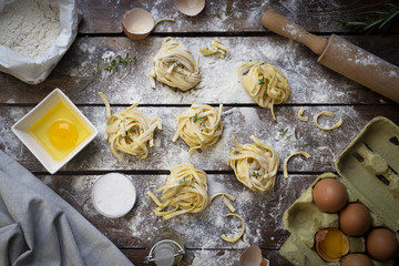 Preparation of handmade pasta