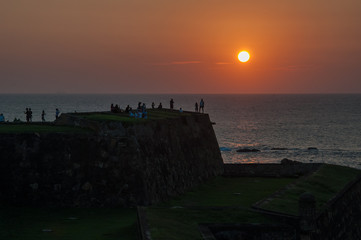 Sunset in Galle Fort, Sri Lanka