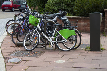 Fototapeta na wymiar Bicycles