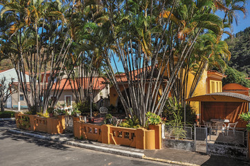 View of typical architecture house of the region at Monte Alegre do Sul. In the countryside of S&atilde;o Paulo State, a region rich in agricultural and livestock products, southwestern Brazil